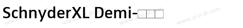 SchnyderXL Demi字体转换
